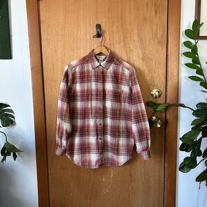 Plaid Button-Up Shirt